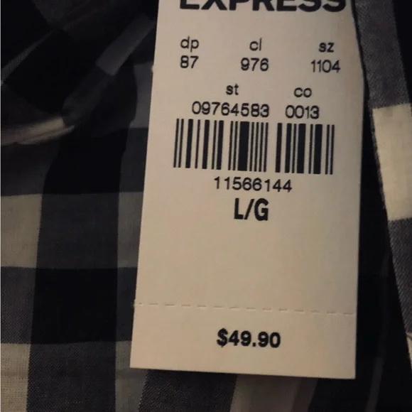 Express womens bandeau top size L. NWT - Picture 4 of 7